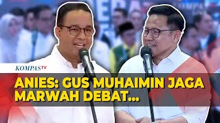 FULL Keterangan Anies usai Debat Cawapres Saya Bangga Gus Muhaimin Jaga Marwah Debat [upl. by Anyale87]