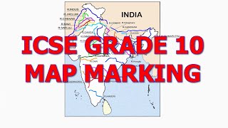 MAP MARKING ICSE GRADE 10 [upl. by Hnahym]