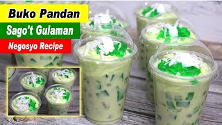 Buko Pandan Sagot Gulaman Recipe  Buko Pandan Drink [upl. by Annahsed]