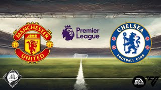 Manchester United x Chelsea  10 rodada Premier League 2425  EA FC [upl. by Olivier761]