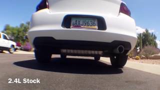 Dodge Avenger 24l Different Exhaust set ups [upl. by Notyalc]