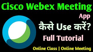 Webex meeting app kaise use kare  Cisco webex meeting app kaise use kare  Technical Sahara [upl. by Wohlen317]