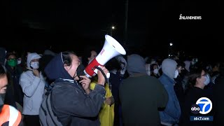 Students arrested after protest at Pomona College [upl. by Gorski]