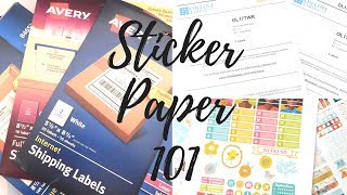 Sticker Paper For Printable Stickers I Use Shipping Labels [upl. by Tehcac]