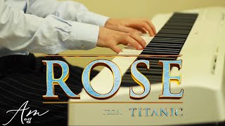 Titanic Rose Theme  Piano Version w Sheet Music [upl. by Olag]