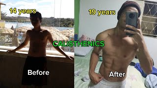 My 5 years Calisthenics Transformation  Part 2 [upl. by Sletten]