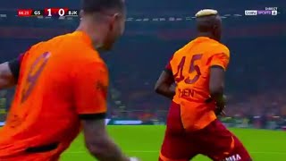 Victor Osimhen Goal  Galatasaray vs Besiktas 21 All Goals Results and Extended Highlights2024 [upl. by Dranyam]