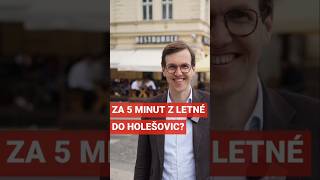 Za 5 minut z Letné do Holešovic Pražané mají nově rychlý způsob jak se z Letné dostat do Holešovic [upl. by Aikcir]