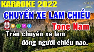 Karaoke Chuyến Xe Lam Chiều Tone Nam Nhạc Sống  Trọng Hiếu [upl. by Cthrine]