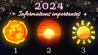 Informations importantes pour votre année 2024 🎉 Guidance intemporelle à 3 choix 🌞 [upl. by Schug]