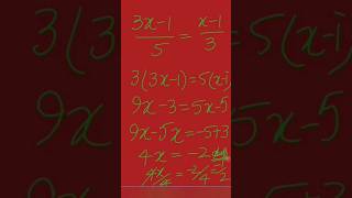 solution of linear equation in one variablecross multiplication addition subtraction of like terms [upl. by Fassold490]