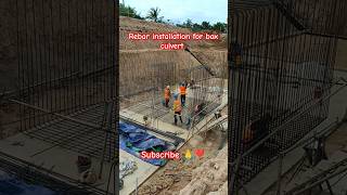 Installation rebar for road crossing construction shorts [upl. by Forest398]