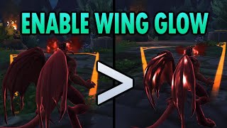 Evoker customization options to get GLOWY WINGS on Empowered Casts  Bug workaround  Dragonflight [upl. by Jollanta]