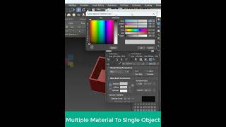 How To Use a Multi Sub Materials in 3Ds Max 3dsmax shorts [upl. by Amak]