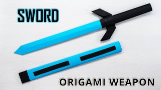 How to Make a PAPER SWORD  Easy Origami Tutorial for a Stunning Paper Sword [upl. by Connie]