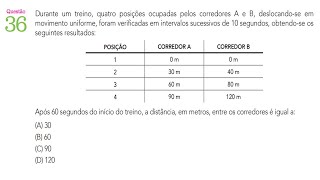 2 EQ 2024  UERJ Durante um treino quatro posições ocupadas [upl. by Leizahaj908]