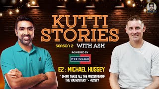 Dhoni takes pressure off youngsters  Hussey  Kutti Stories with Ash  E2  R Ashwin [upl. by Hallie807]