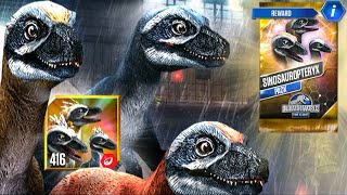 SINOSAUROPTERYX PACK SUPER SINOSAUROPTERYX 416 BATTLE  HT GAME [upl. by Gnod820]