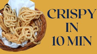 10 Minutes Instant Murukku  Murukku Recipe  Rice Flour Murukku  with Urad Dal [upl. by Tertia]