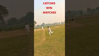 Cricket Match Catches 😉  Catches Win Matches 🏆 cricket shots shorts [upl. by Anitsrihc]