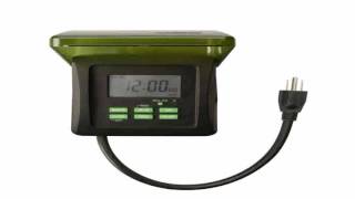 Woods 50015 Outdoor 7 Day Heavy Duty Digital Outlet Programmable Timer [upl. by Riordan]