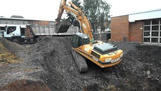 pelle case cx 330 excavator [upl. by Ahsiekam]