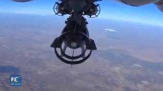 GoPro footage Russian jet dropping bombs on ISIS targets [upl. by Letty171]