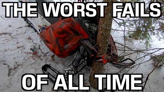 The Worst Snowmobile Fails Of All Time  Wrecks Broken Bones amp Stucks EPIC Compilation [upl. by Ronoc]