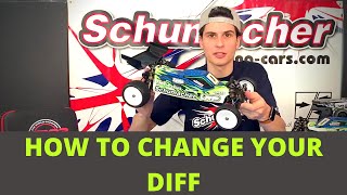 HOW TO CHANGE YOUR DIFF  SCHUMACHER COUGAR LAYDOWN [upl. by Adnilim512]