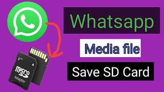 How to Save WhatsApp Media to SD Card  Change Whatsapp default download settings [upl. by Onder]