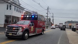 Nutley Nj Fire Department Ems2 Responding In Belleville [upl. by Darrelle]