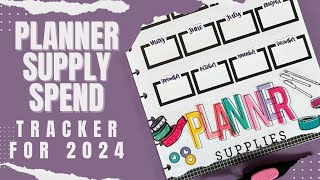 Planner Supply Spending Tracker [upl. by Aubrie]