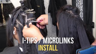 ITip  Microlink Hair Extensions  Burmese Curly KTips [upl. by Hilde]