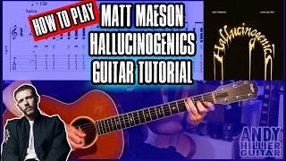 Matt Maeson  Hallucinogenics Guitar Tutorial Lesson [upl. by Eleanore]