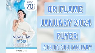 ORIFLAME NEW YEAR FLYER I JANUARY 2024 I SALE [upl. by Arbas]