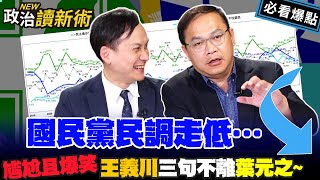 國民黨民調走低…王義川猛虧葉元之～高級幽默！尷尬且爆笑！｜李正皓 王義川 溫朗東 葉元之【政治讀新術】必看爆點20240425 [upl. by Atinrahc]