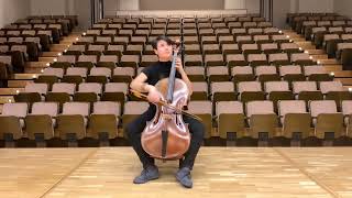 E F Dall’ Abaco Carpice nº1 for cello solo [upl. by Hallock]