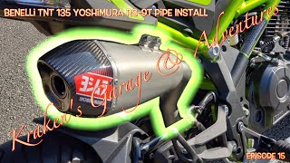 Benelli TnT 135 Yoshimura pipe install amp remapping the fuel injection [upl. by Friederike]