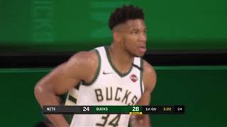 HIGHLIGHTS Giannis rests during second half Nets edge Bucks 119116 [upl. by Eremihc522]