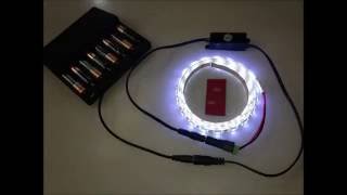 Battery Powered LED Strip Light Kit for Gun Safe Motion Activated [upl. by Naloj]