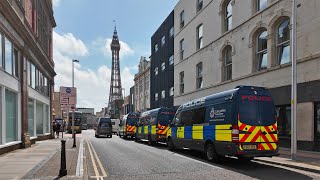 Blackpool Police Prepare for Protest [upl. by Notnil]