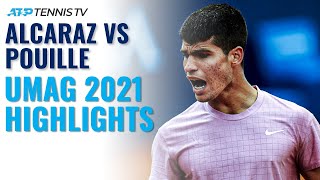 Carlos Alcaraz vs Lucas Pouille  Umag 2021 Highlights [upl. by Wescott]