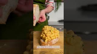 Gochujang macandcheese toastie recipe comfortfood doublecarb cheese [upl. by Ynohtnad]