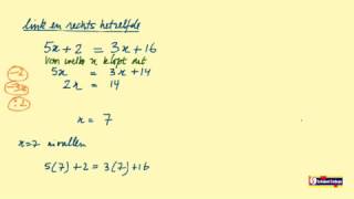 3 vergelijkingen oplossen links en rechts hetzelfde [upl. by Fesuoy]