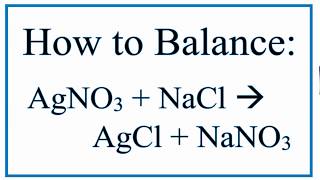 AgNO3  NaCl  AgCl  NaNO3 Silver Nitrate and Sodium Chloride [upl. by Vickie705]