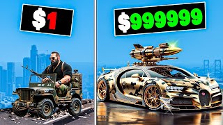 1 to 1000000 ARMY Car in GTA 5 [upl. by Eberhard]