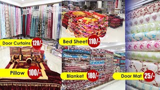 Branded Bed Sheets Maharaja Sets King Size Blankets Carpets  Hyderabad Wholesale Handloom Market [upl. by Eihctir]