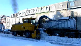 SMOKEY LARUE SNOWBLOWER IN MONTREAL SNOW REMOVAL OPERATION [upl. by Iorio]