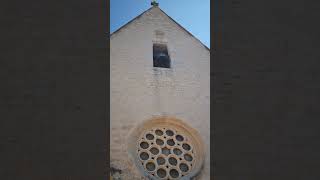 Sonnerie de langélus sur une cloche en Do4  Chapelle du Château des Milandes 24 [upl. by Anirtal]