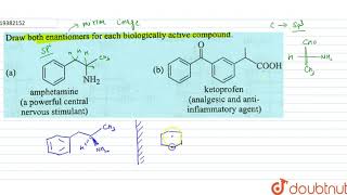 Draw both enantiomers for each biologically active compound [upl. by Ancel]